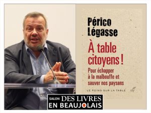 Périco Légasse invité du 3e salon Des Livres en Beaujolais