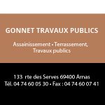 Gonnet Travaux Publics Partenaire du salon Des Livres en Beaujolais