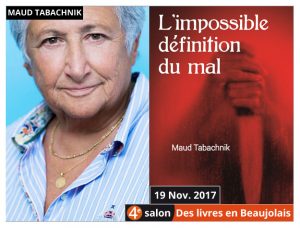 Maud Tabachnik marraine du 4e salon Des Livres en Beaujolais