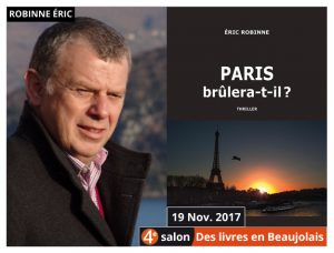 Eric Robinne invité d'honneur du 4e salon Des Livres en Beaujolais