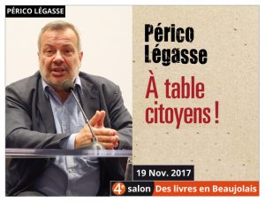Périco Légasse invité du 4e salon Des Livres en Beaujolais