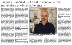 Jacques Branciard Le salut viendra des partenaires du salon des livres LeProgres171029