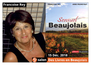 Françoise Rey Marraine du salon Des Livres en Beaujolais2018 !