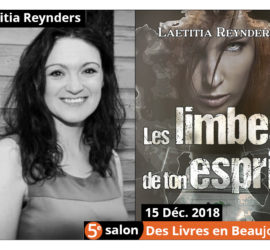 Laetitia Reynders invitée d’honneur 5e salon Des Livres en Beaujolais