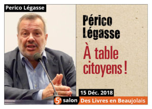 Périco Légasse invité d’honneur du 5e salon Des Livres en Beaujolais