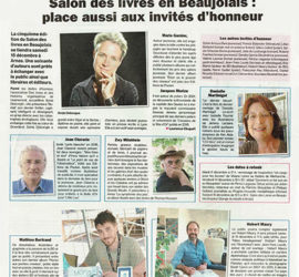 Des livres en Beaujolais : les invités d'honneur en 2018 - Le Patriote
