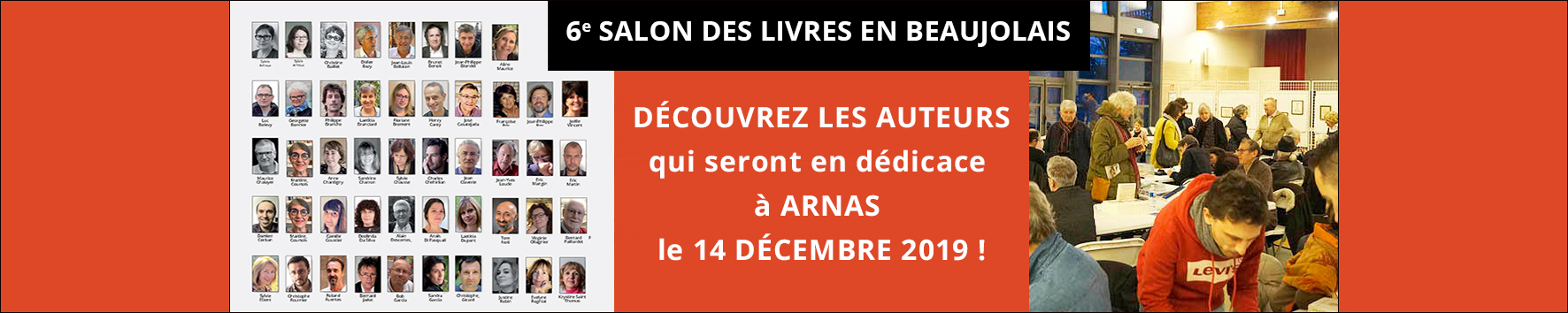 Les auteur.e.s du 6e salon Des Livres en Beaujolais 2019