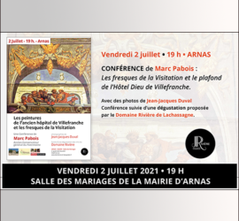 Conférence de Marc Pabois : Les fresques de la Visitation et le plafond de l'Hôtel Dieu de Villefranche