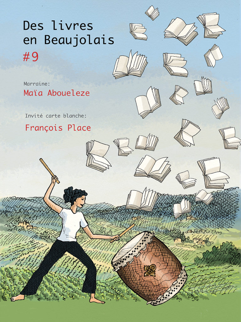 L'Affiche du 9e salon Des Livres en Beaujolais par François Place